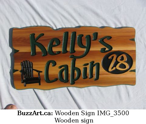 Wooden sign